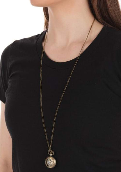 Victorian Pocket Watch Costume Necklace - US 1824