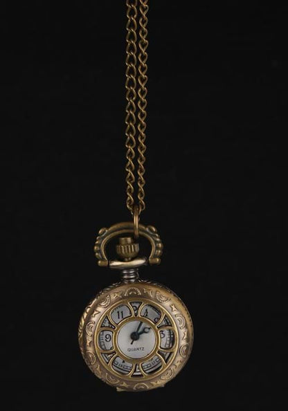 Victorian Pocket Watch Costume Necklace - US 1824