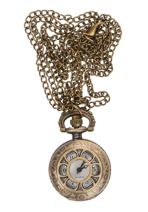 Victorian Pocket Watch Costume Necklace - US 1824