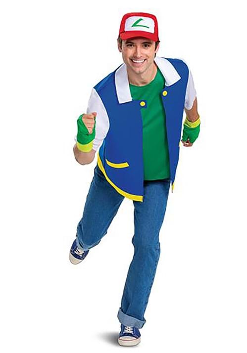 Adult Pokémon Anime Ash Ketchum Costume - US 2295
