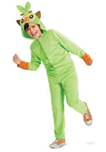 Kid's Pokémon Grookey Hooded Jumpsuit Costume - US 4105