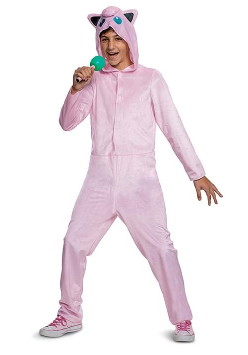 Kid's Pokémon Jigglypuff Hooded Jumpsuit Costume - US 4381