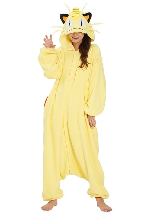 Pokemon Meowth Kigurumi Costume for Adults - US 8889