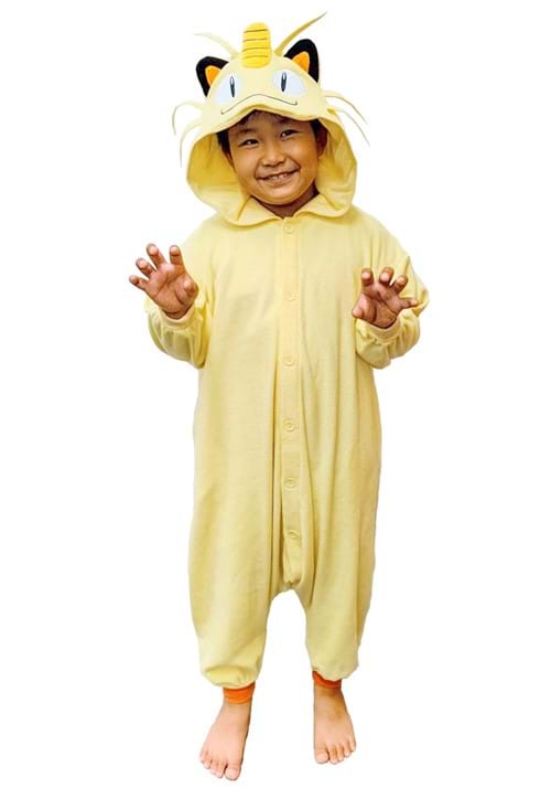 Pokemon Meowth Kigurumi Costume for Kids - US 9588