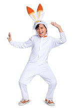 Kid's Pokémon Scorbunny Hooded Jumpsuit Costume - US 3641
