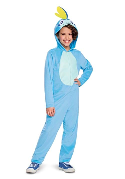 Kid's Pokémon Sobble Hooded Jumpsuit Costume - US 5506