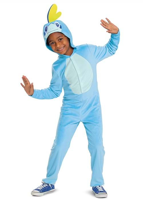 Kid's Pokémon Sobble Hooded Jumpsuit Costume - US 5506