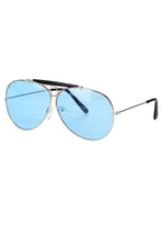 Silver and Black Police Glasses - US 7825