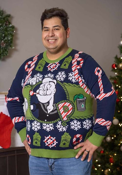 Popeye Ugly Christmas Adult Sweater - US 4970