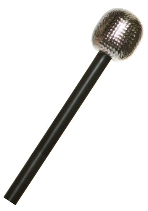 Popstar Silver Microphone Costume Prop - US 6867