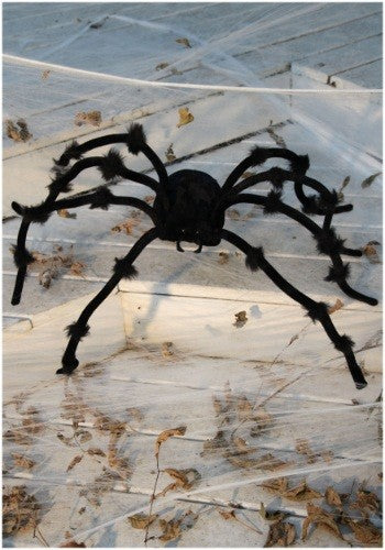 50-Inch Poseable Black Spider Decoration - US 9744