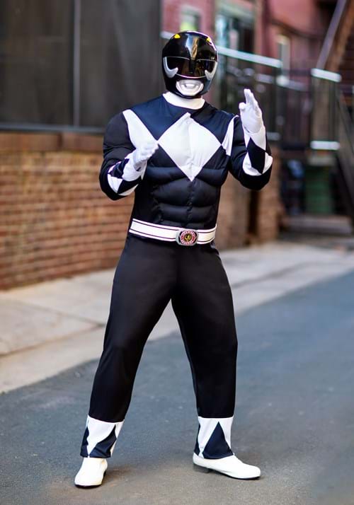 Power Rangers Black Ranger Men's Muscle Costume - US 7600