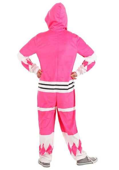 Adult Power Rangers Pink Ranger Hooded Union Suit - US 4370