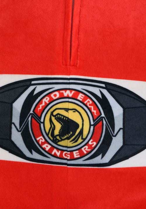 Adult Power Rangers Red Ranger Hooded Union Suit Costume - US 0403
