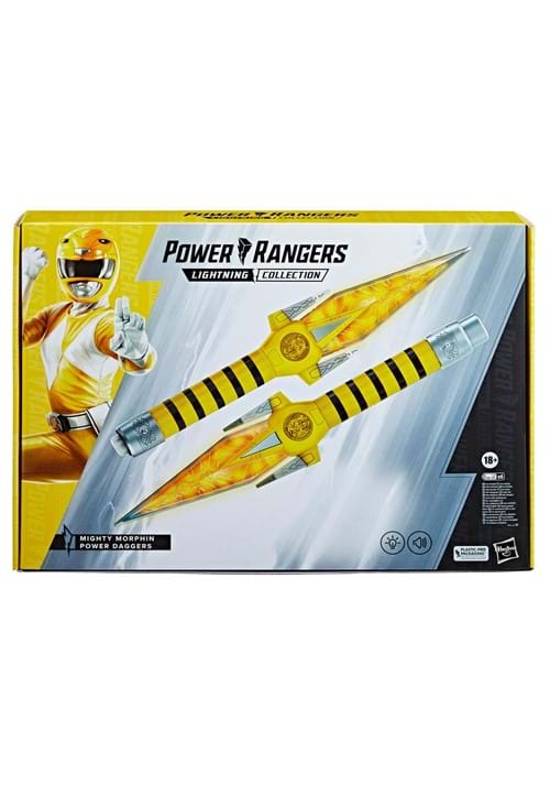Power Rangers Lightning Collection Mighty Morphin Yellow Ranger Power Daggers Prop Replica - US 1404