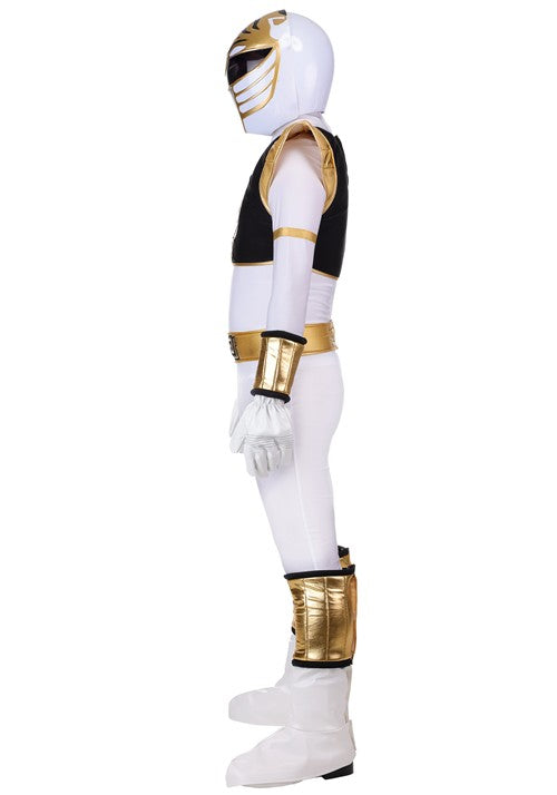 Men's Premium Power Rangers White Ranger Costume - US 8588