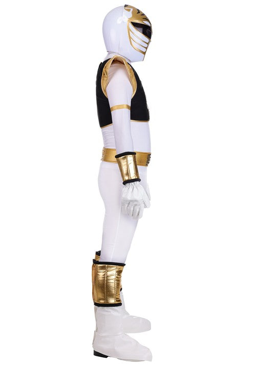 Men's Premium Power Rangers White Ranger Costume - US 8588