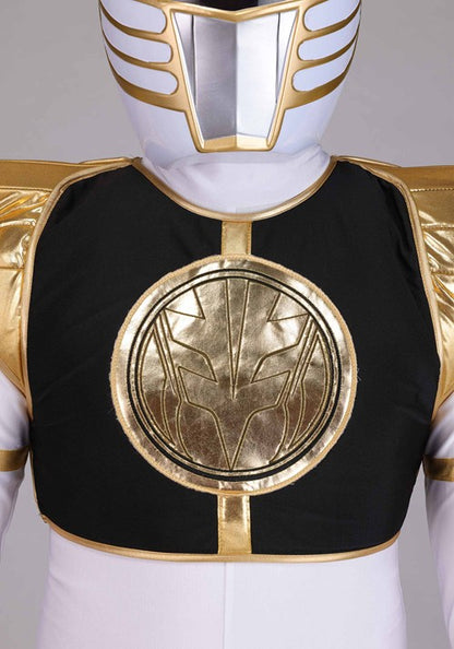 Men's Premium Power Rangers White Ranger Costume - US 8588