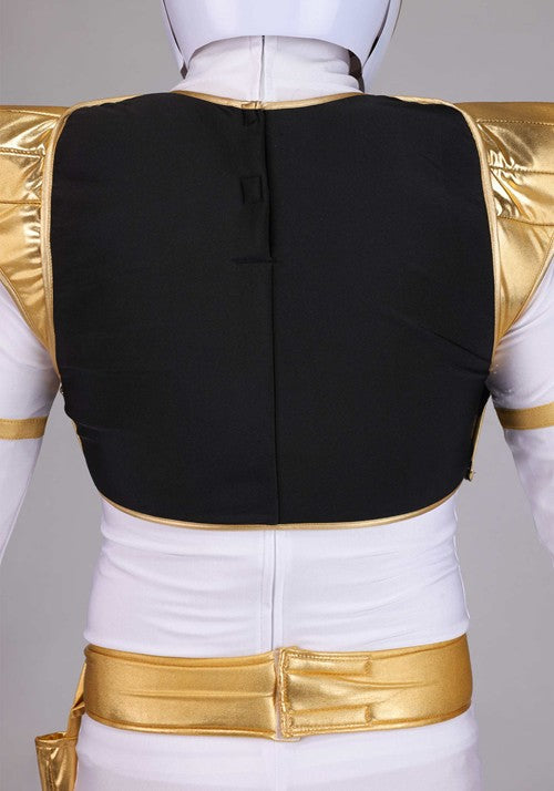 Men's Premium Power Rangers White Ranger Costume - US 8588
