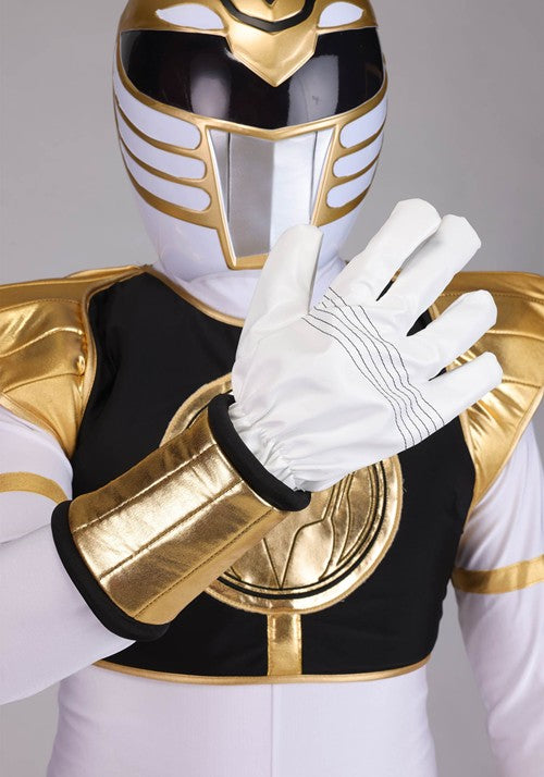 Men's Premium Power Rangers White Ranger Costume - US 8588
