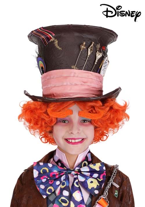 Kid's Premium Live Action Disney Mad Hatter Costume Hat - US 2877