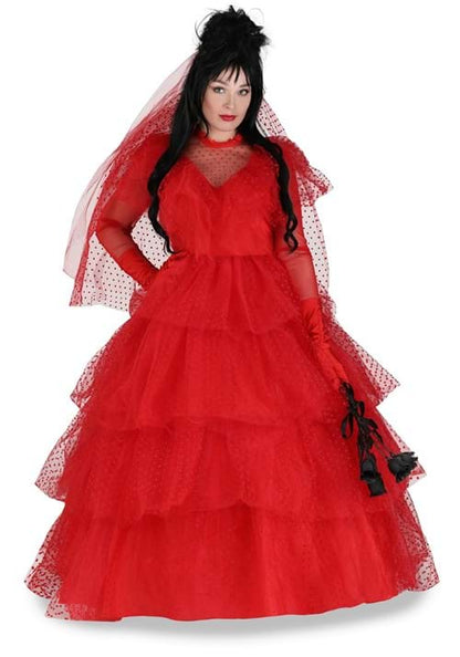 Plus Size Premium Lydia Deetz Wedding Dress Costume for Women - US 5460