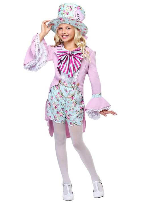 Pretty Mad Hatter Girls Costume - US 9038