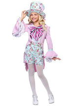 Pretty Mad Hatter Girls Costume - US 9038