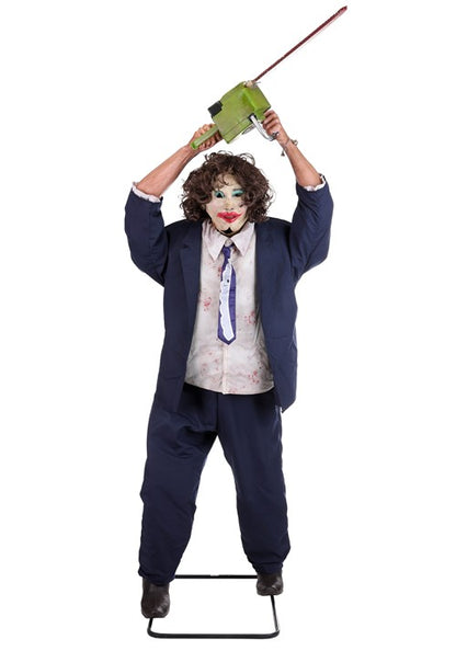 6.75FT Pretty Woman Leatherface Texas Chainsaw Massacre Animatronic Decoration - US 6262