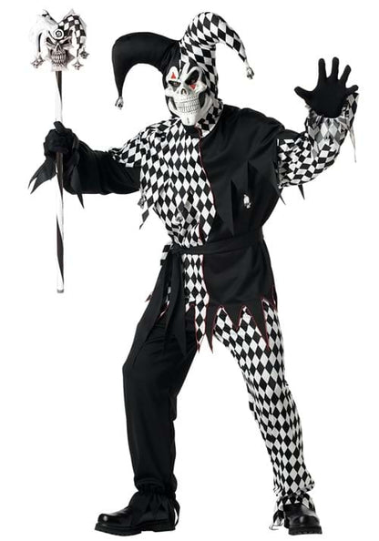 Psycho Jester Black and White Costume Cane - US 5079