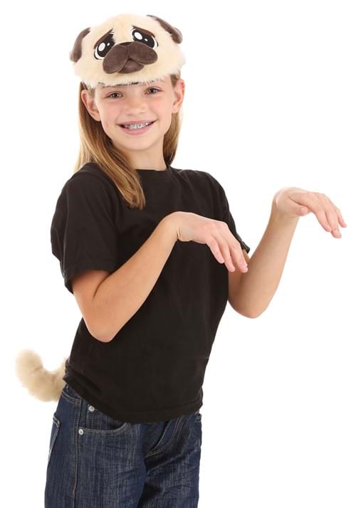 Pug Plush Headband & Tail Kit - US 6227