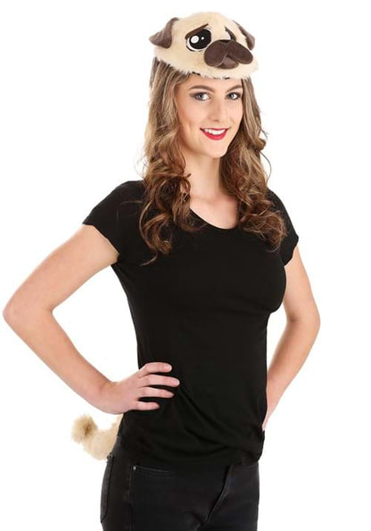 Pug Plush Headband & Tail Kit - US 6227