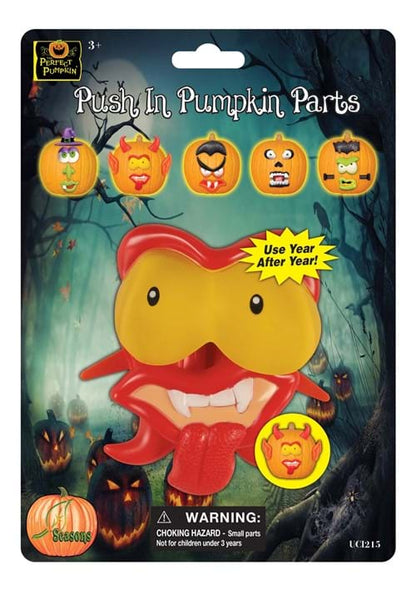 22 Piece Push In Pumpkin Face Parts Decoration - US 1801