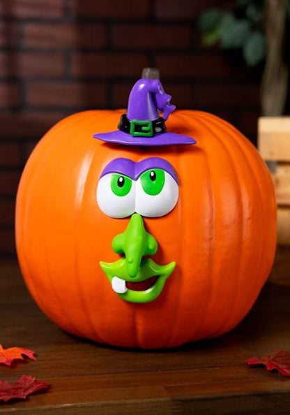 22 Piece Push In Pumpkin Face Parts Decoration - US 1801
