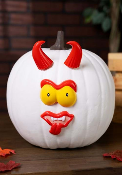 22 Piece Push In Pumpkin Face Parts Decoration - US 1801