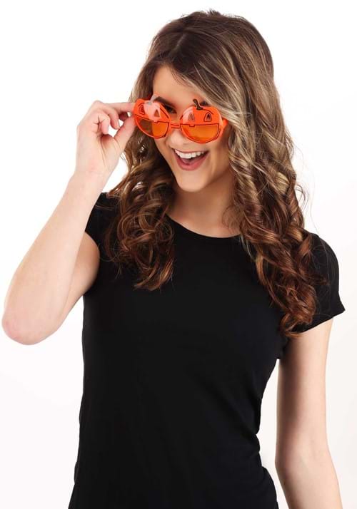 Orange Pumpkin Costume Glasses - US 5246
