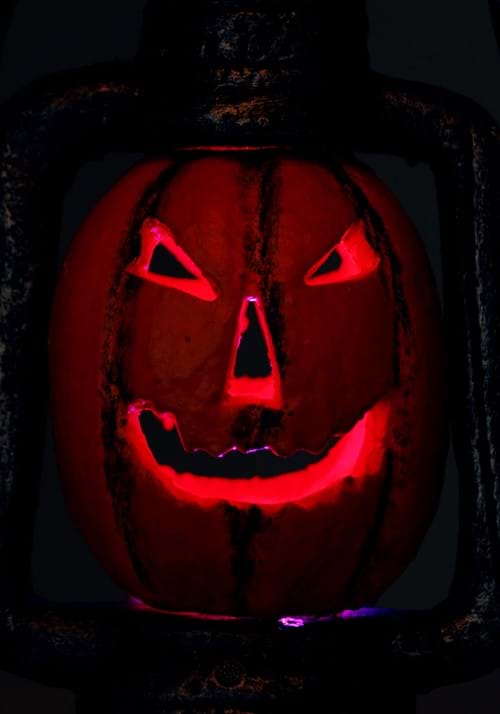 14-Inch Light Up LED Pumpkin Lantern Decoration - US 4641