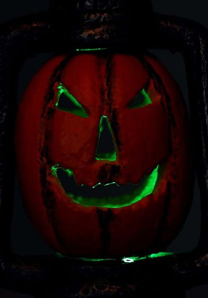 14-Inch Light Up LED Pumpkin Lantern Decoration - US 4641