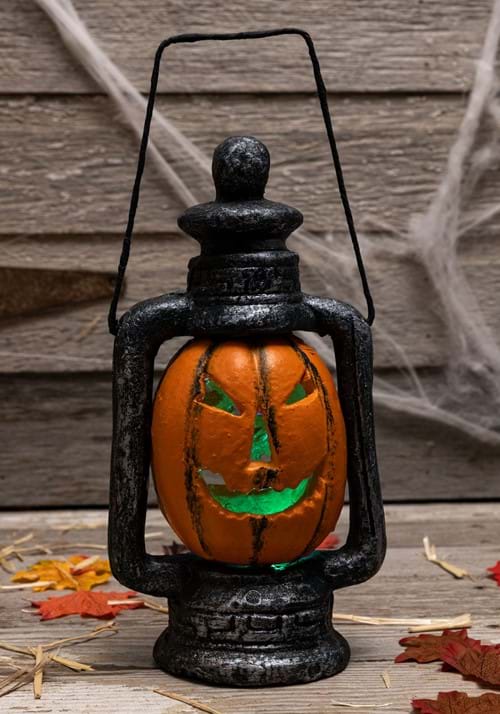 14-Inch Light Up LED Pumpkin Lantern Decoration - US 4641
