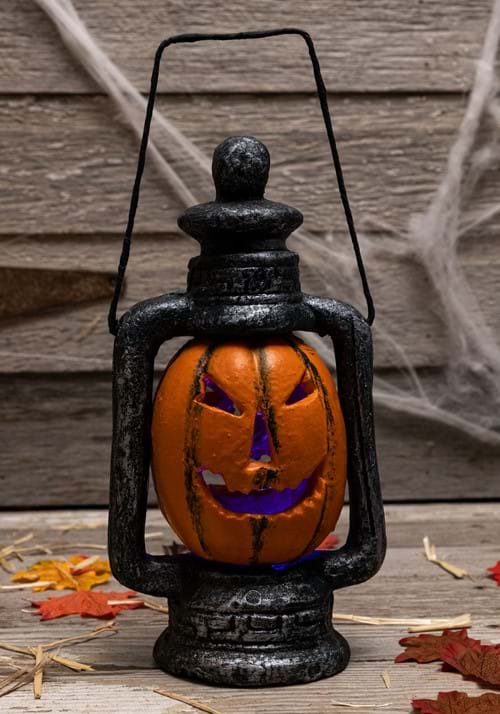 14-Inch Light Up LED Pumpkin Lantern Decoration - US 4641