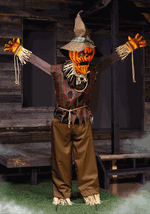 5FT Pumpkin Scarecrow Animatronic Halloween Decoration - US 2838