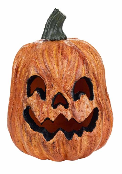 Light Up Scary Pumpkin with Red Lights Decoration - US 3784