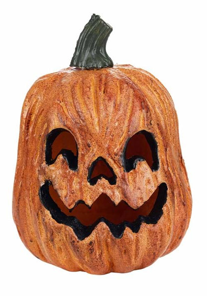 Light Up Scary Pumpkin with Red Lights Decoration - US 3784