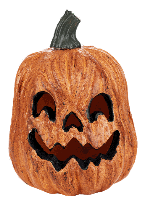 Light Up Scary Pumpkin with Red Lights Decoration - US 3784