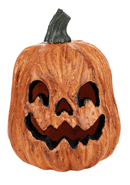 Light Up Scary Pumpkin with Red Lights Decoration - US 3784