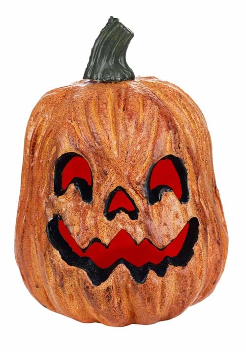 Light Up Scary Pumpkin with Red Lights Decoration - US 3784