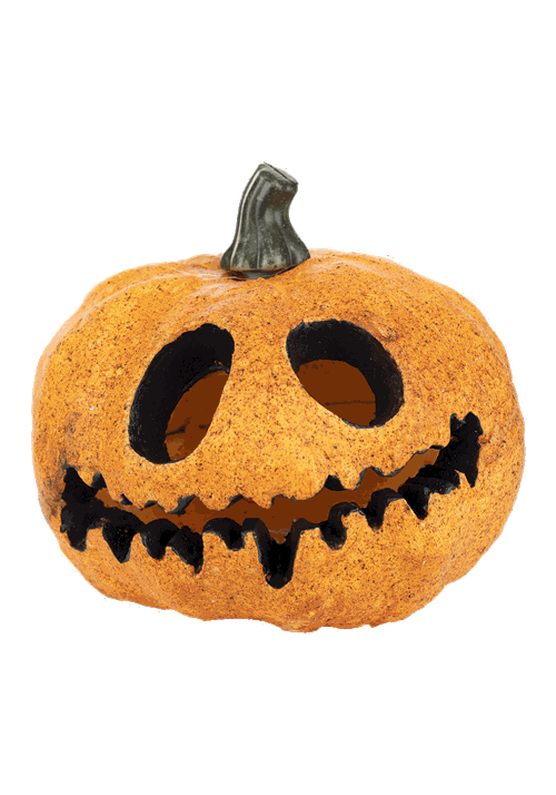 Light Up Spooky Pumpkin with Red Lights Decoration - US 2989
