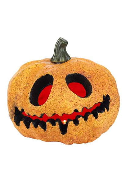 Light Up Spooky Pumpkin with Red Lights Decoration - US 2989