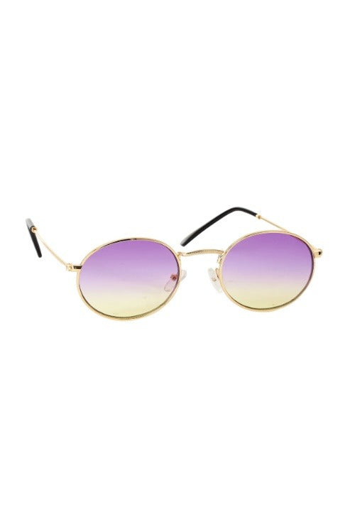 Gold Rim Costume Purple Fade Sunglasses - US 7443