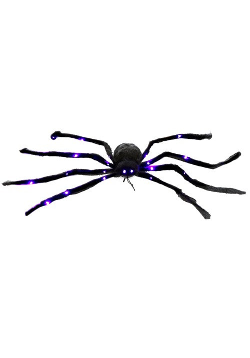 45-Inch Purple Light Up Spider Decoration - US 4616